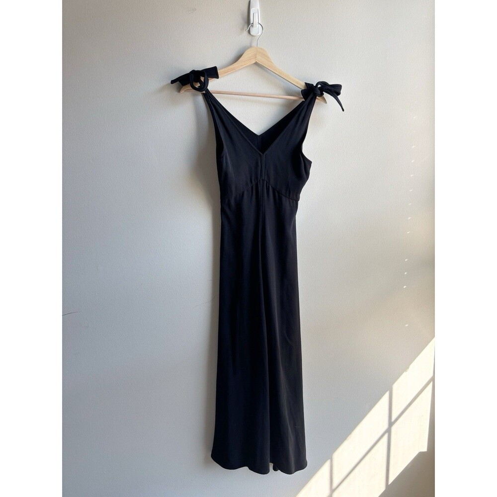 Aritzia Black Maxi Pencil V-Neck Dress Size XS - Picture 5 of 7